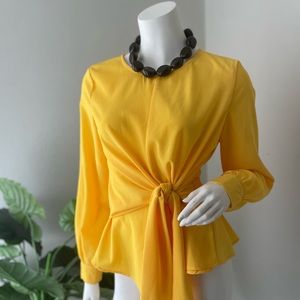 Sace yellow/gold blouse size Large (would fit S/M)
